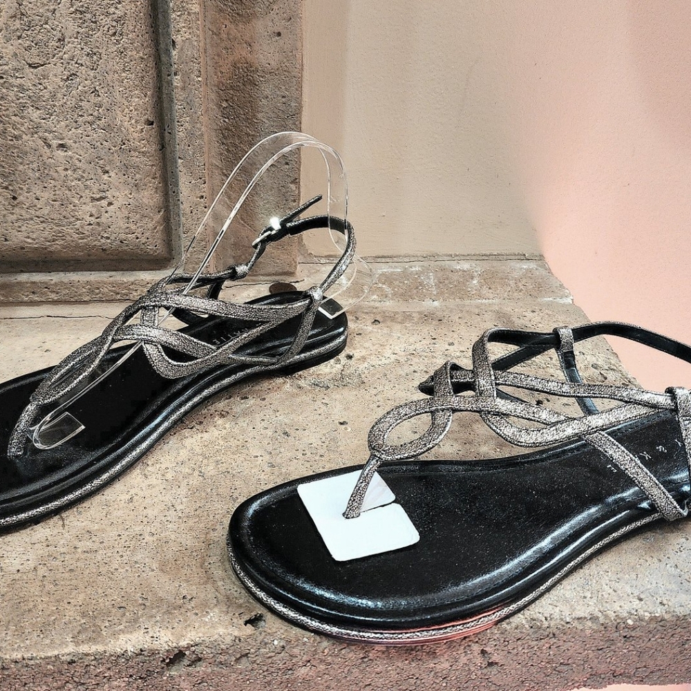 NWOB Kelly and Katie Peggie Slingback Metallic Sandals Size 9.5 - Picture 9 of 12